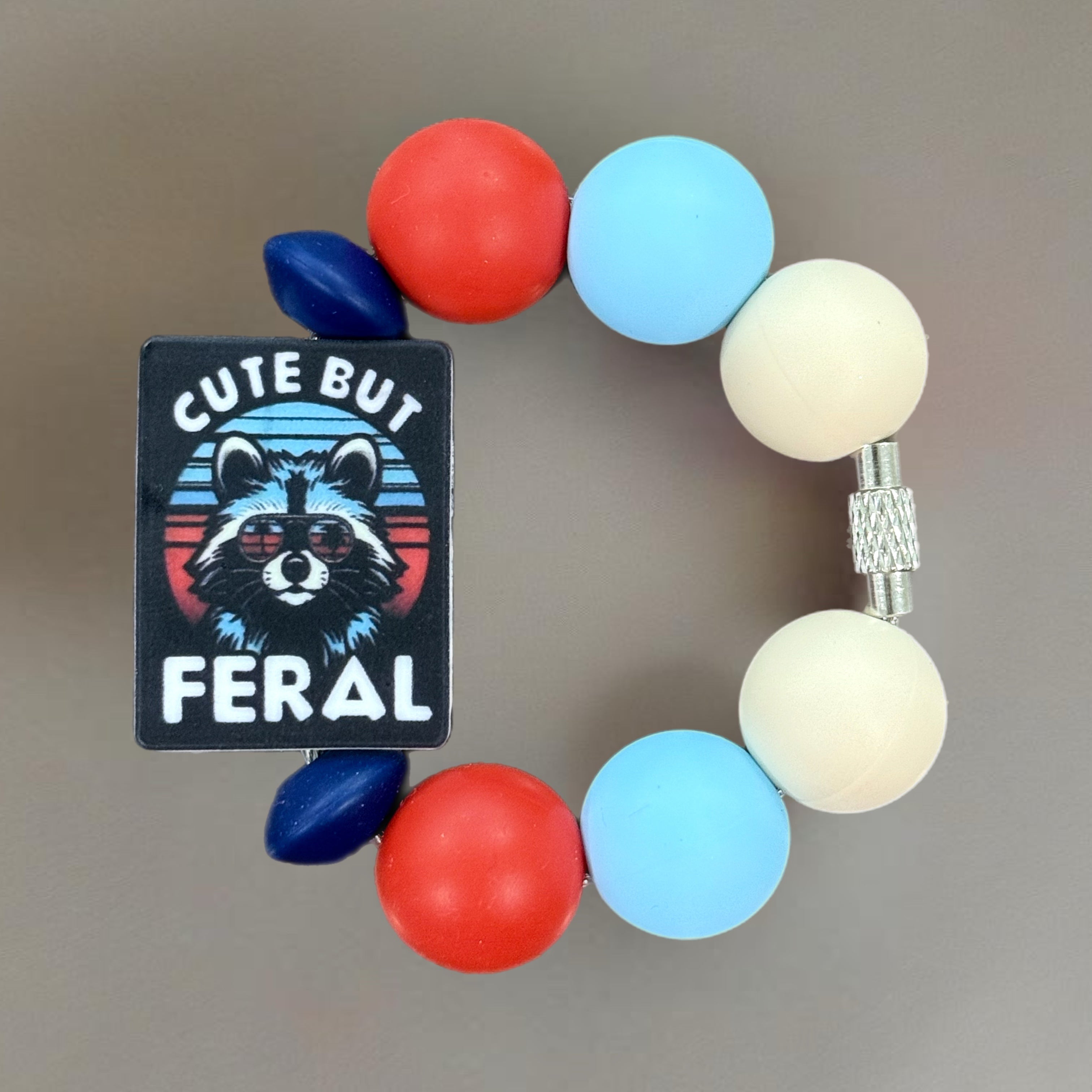 Cute But Feral Handle Bracelet - Tumbler Handle Charm