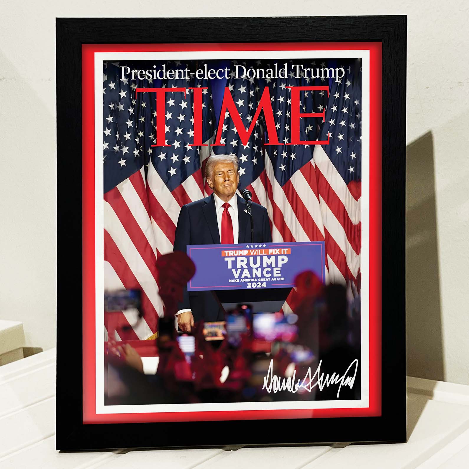 President - Elect Donald Trump Picture Frame, Trump 47th President, Trump Picture Frame 681891 - GOP