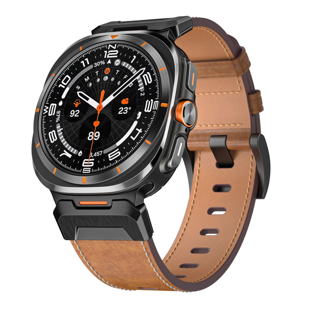 Tactical Leather Band For Galaxy Watch 20mm