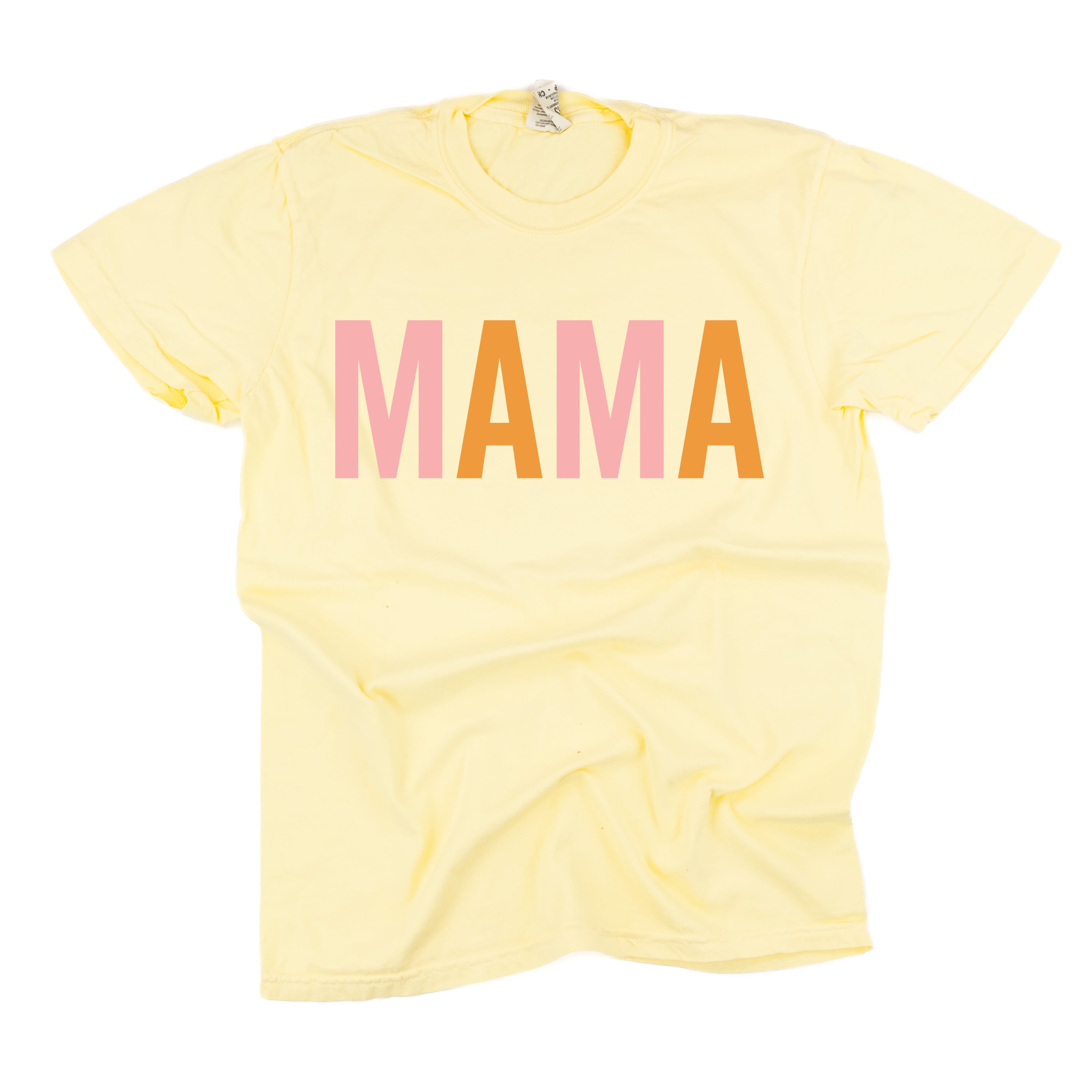 Lemonade Comfort Colors® - MAMA + Smiley on Back (Pink and Orange)
