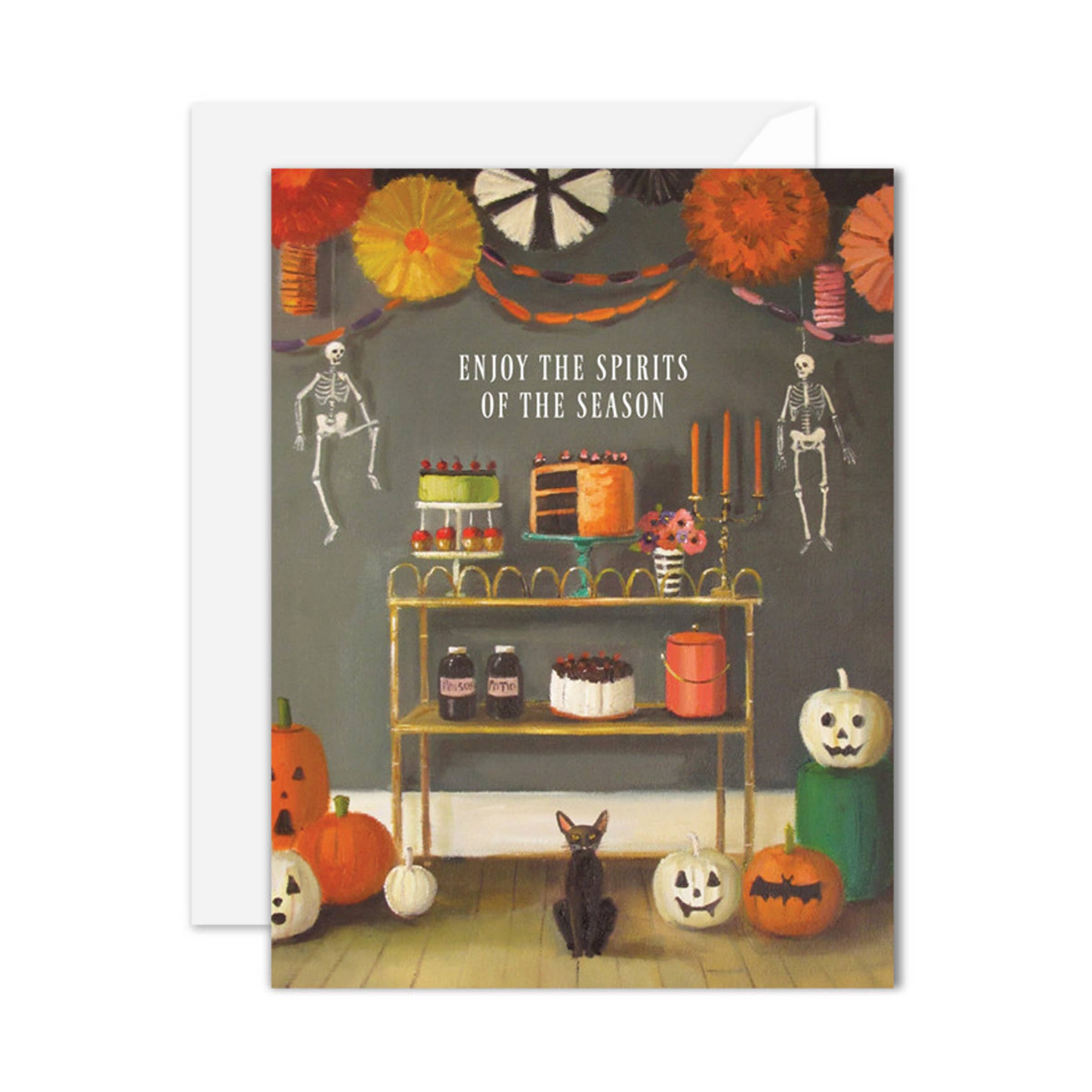 Enjoy The Spirits Of The Season Halloween Card