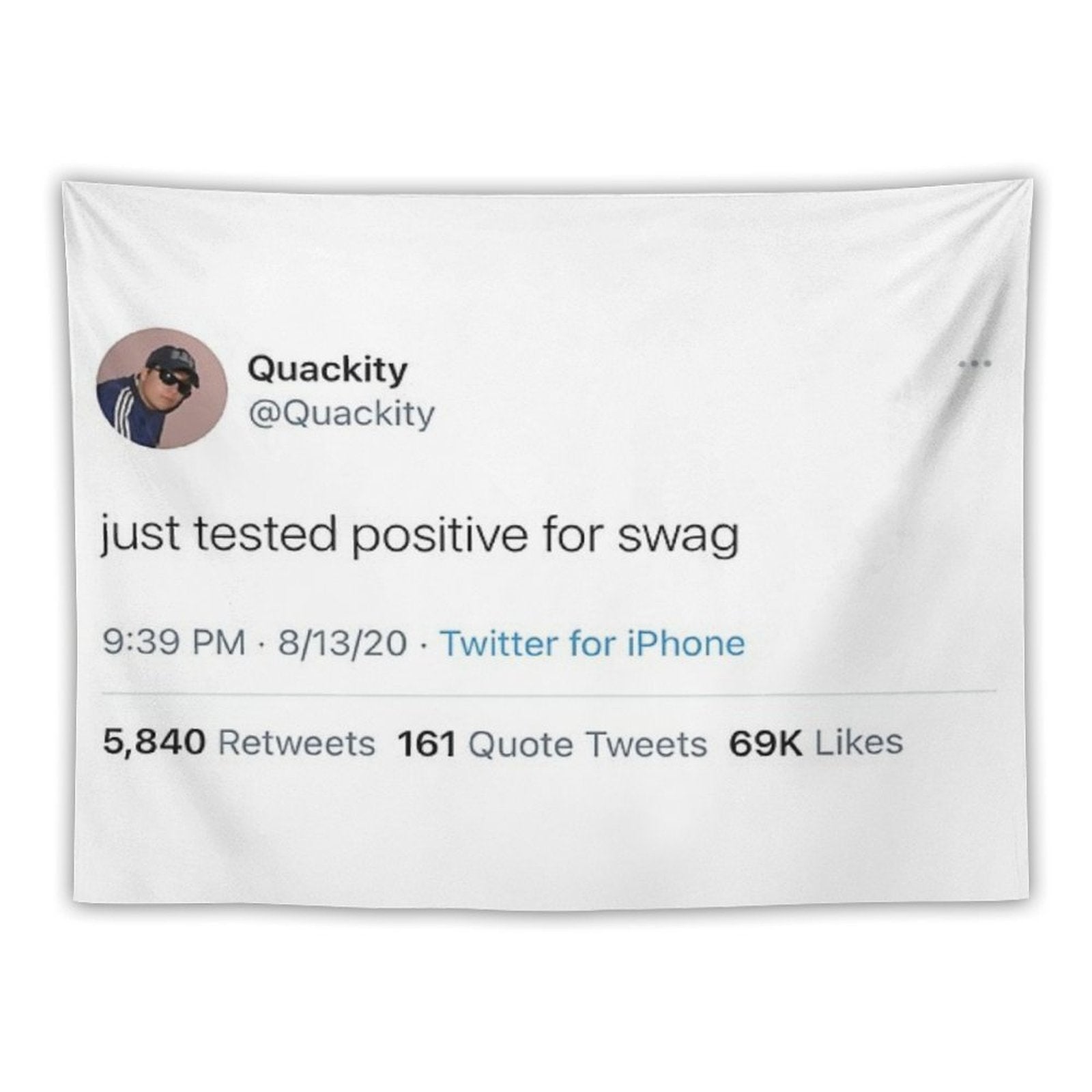 Quackity Tweet Tapestry