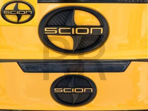 3D Carbon Rear Emblem Inlays Scion TC 2011 2012 2013 2014 2015 2016