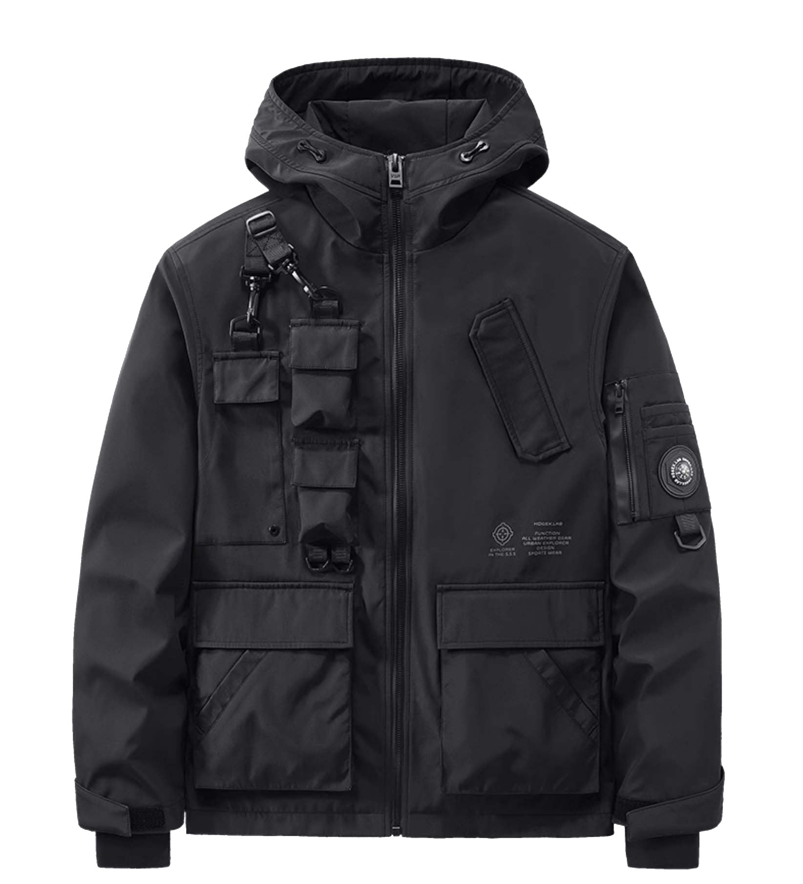 IBJ333 Tactical Matte Black Jacket