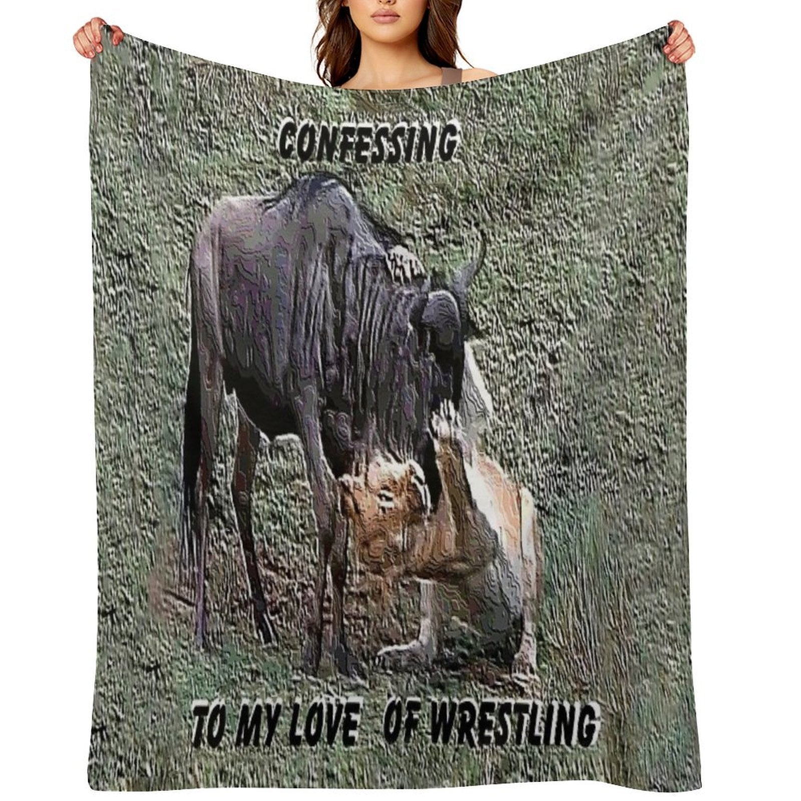 Wrestling For Life Throw Blanket