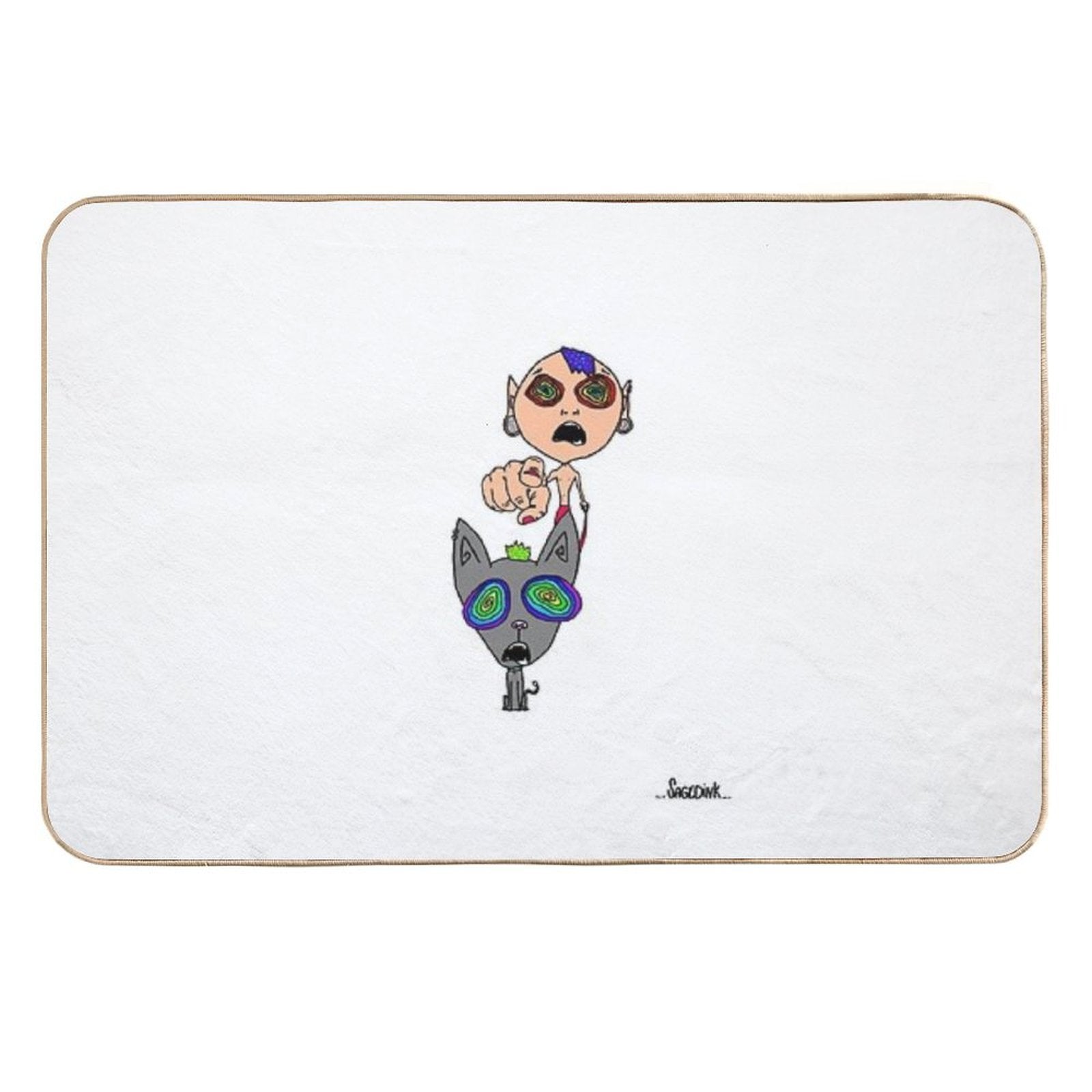 !  Repositionable Bath Mat