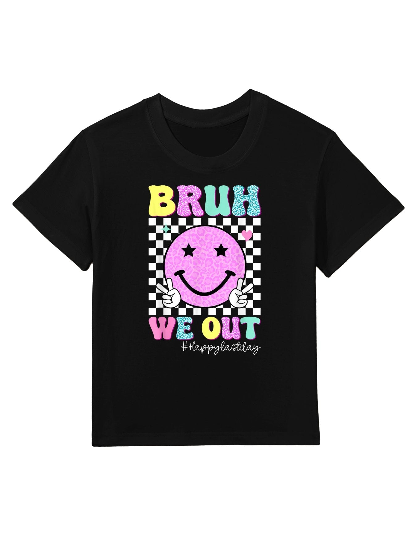 Bruh We Out Happy Last Day of School Teacher Kids Graduation Kids T-Shirt