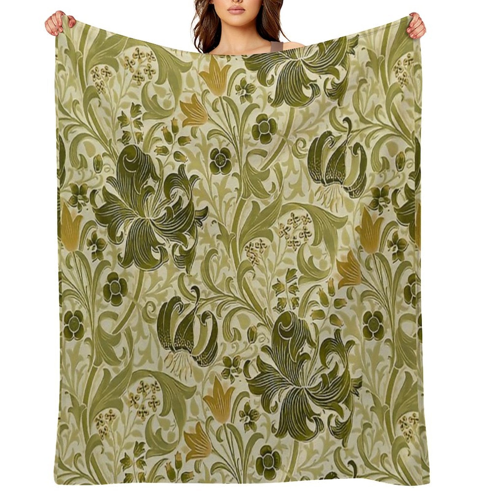 William Morris - Honeysucklea &amp;#39;No,02. Throw Blanket