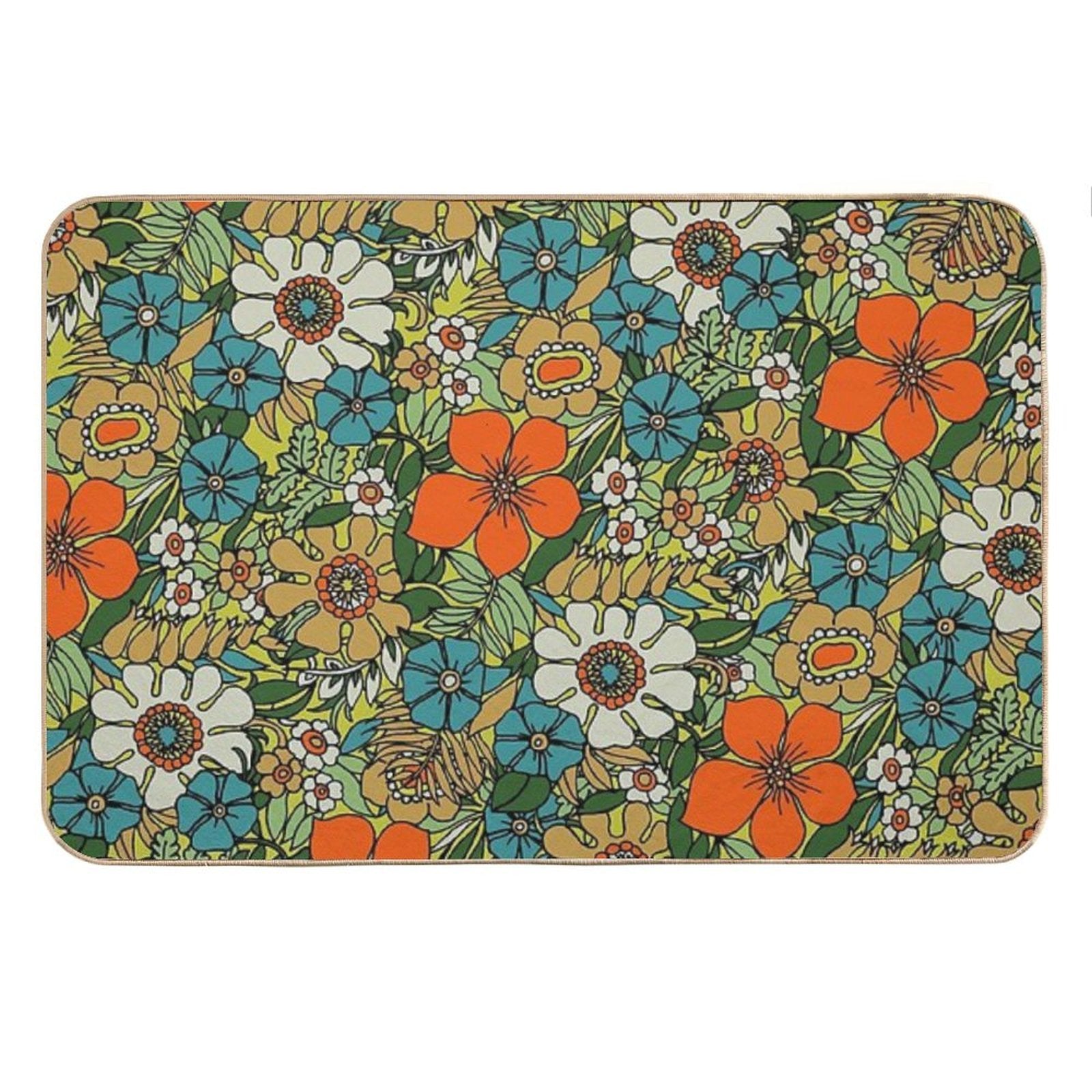 70s Plate Bath Mat