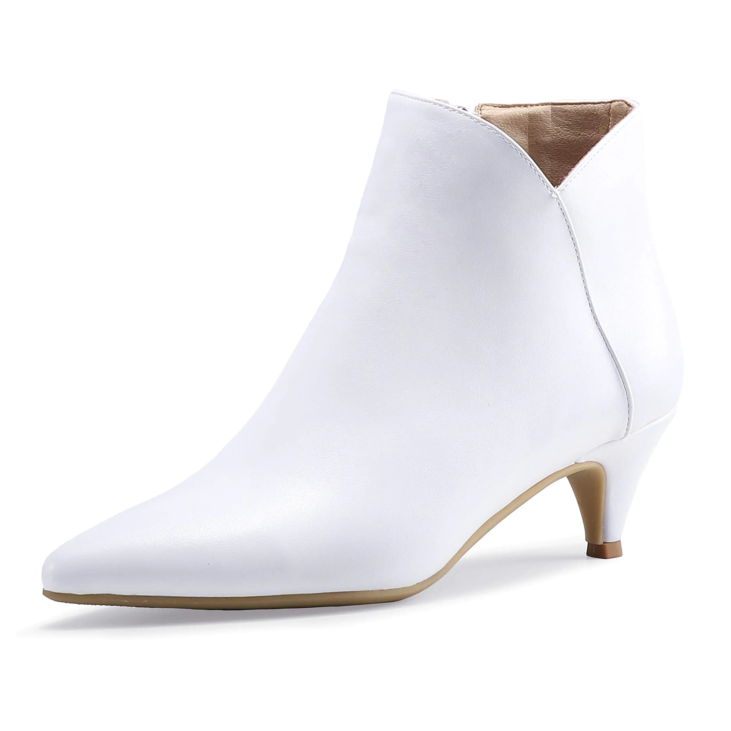 Style Loft Collection V-Cut Ankle Heel Boots, (Size 8 US)