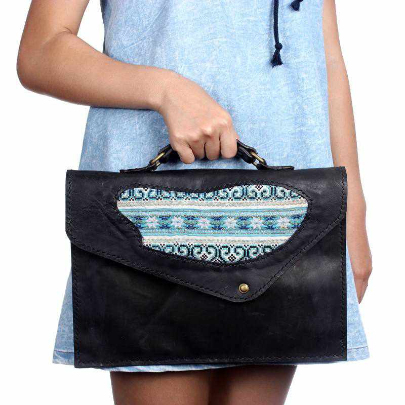 Handcrafted Boho-chic Jacket Sleeve Laptop Bag - Thailand