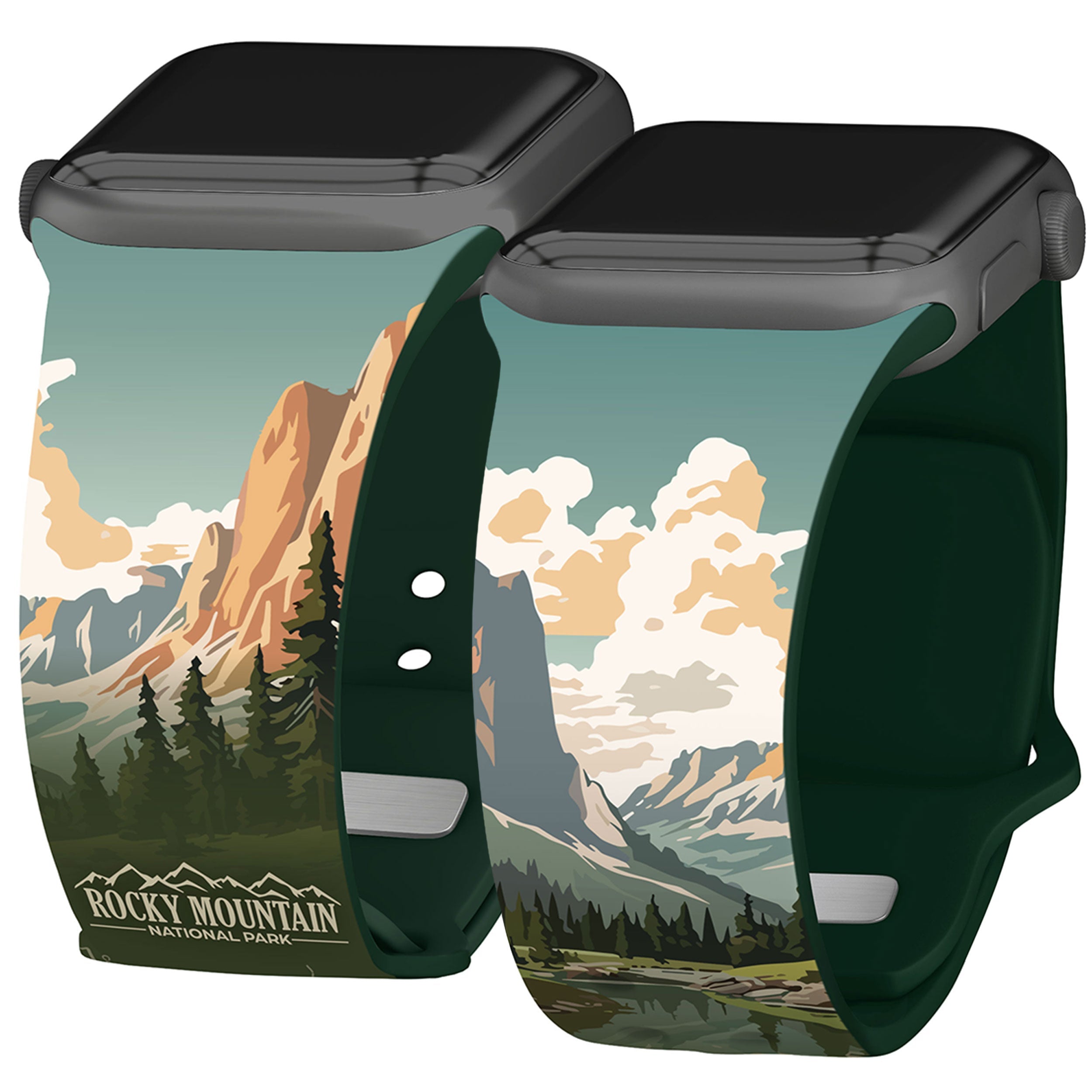 National Parks Rocky Mountain HD Apple Watch Band