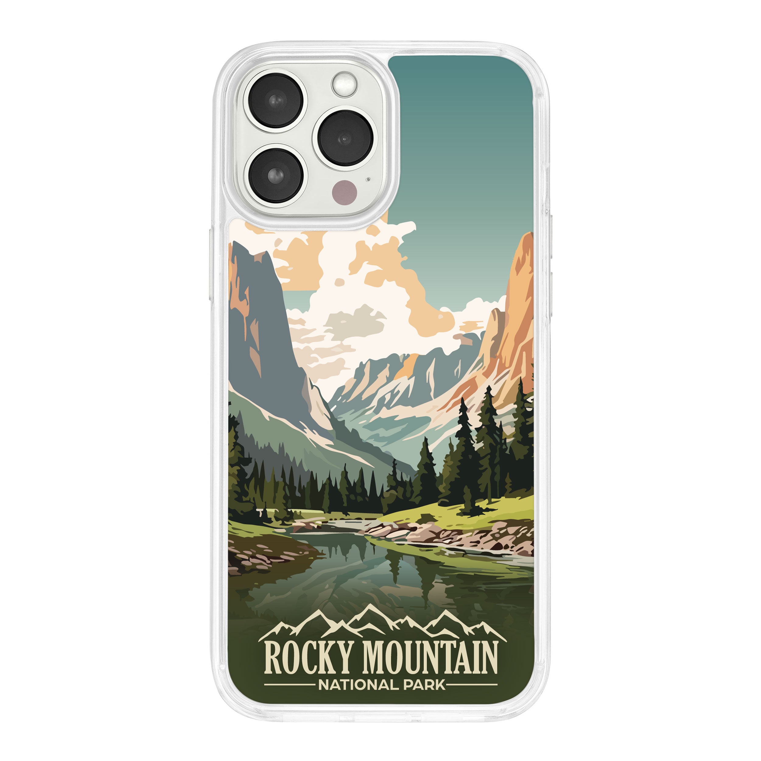 National Parks Rocky Mountain HD Apple iPhone 11 Series Phone Case