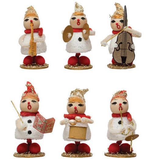 Vintage Reproduction Marching Band -4&amp;quot;H Foam, Wood Bead &amp;amp; Paper
