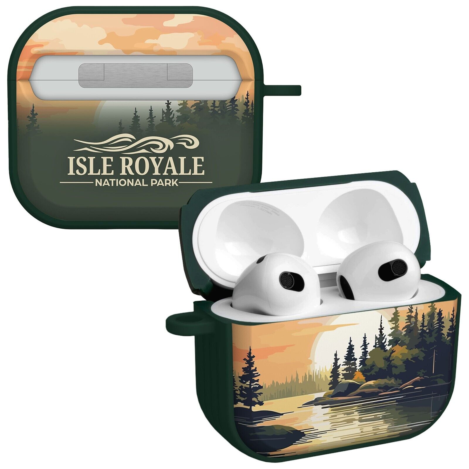 National Parks Isla Royale HDX Apple Airpods Gen 3 Case Cover