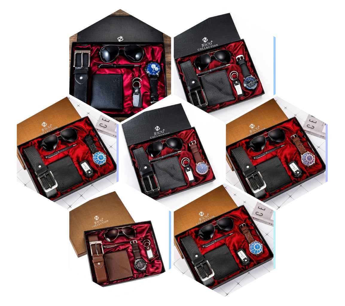 Mens Gift Set: Elegant Watch, Belt, and Wallet for Him - Perfect Men&amp;#39;s Gift Set