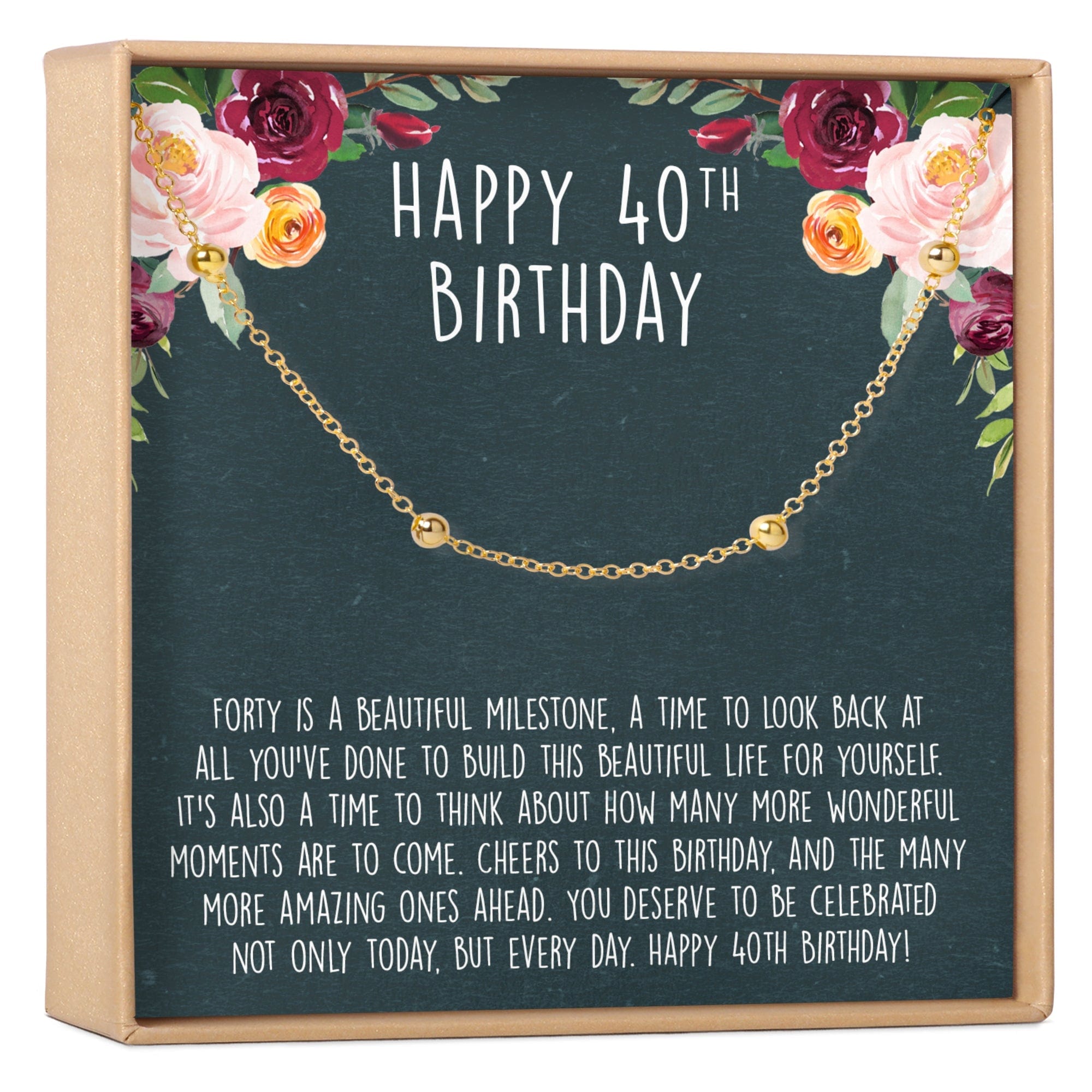 40th Birthday Dot Bracelet