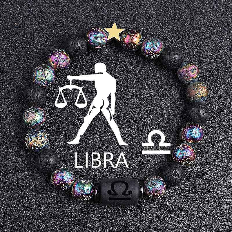 European and American Zodiac Twelve Constellation Bracelet - Beaded Design