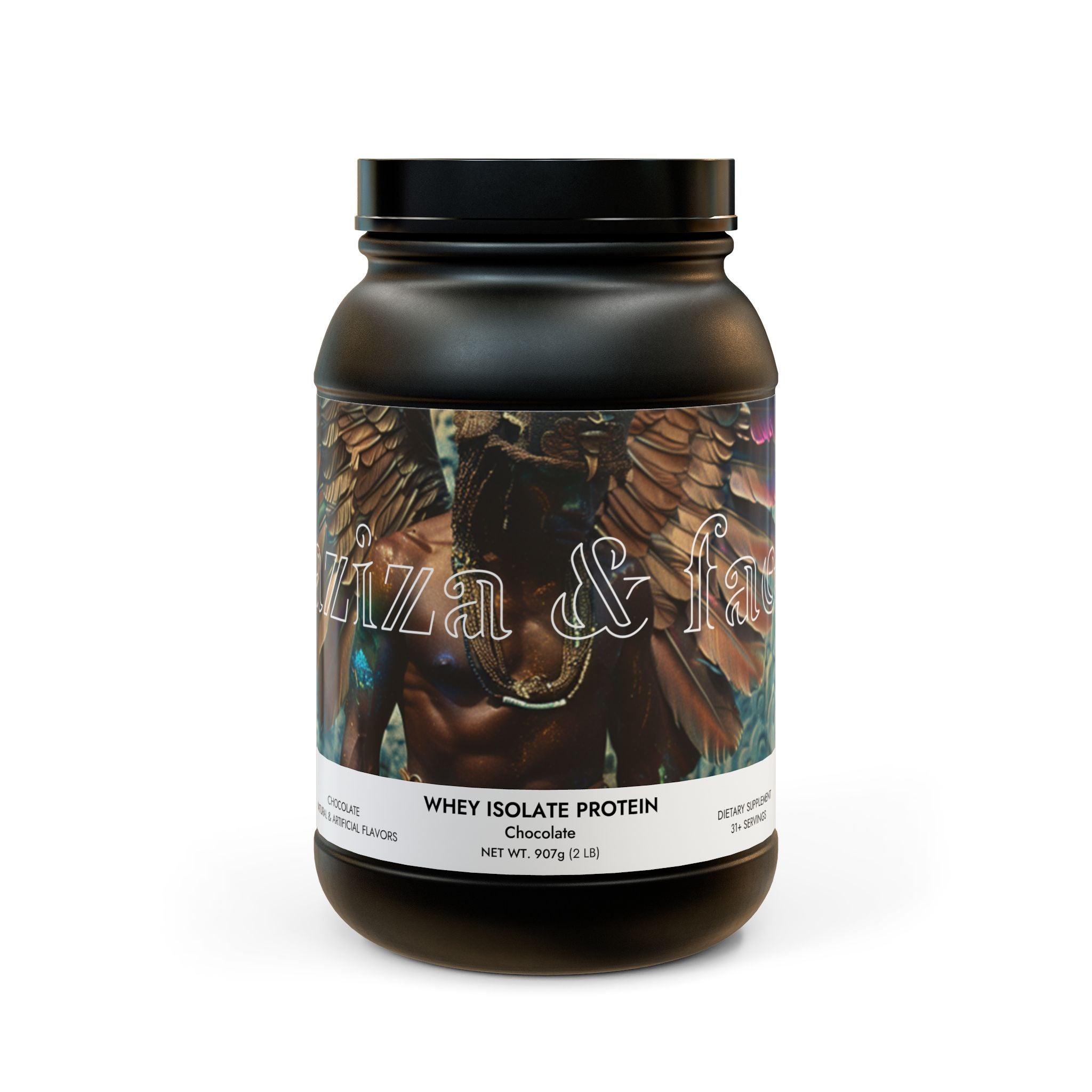 Whey Isolate Protein Supplement (907g, 2lb) by Aziza &amp;amp; Fae