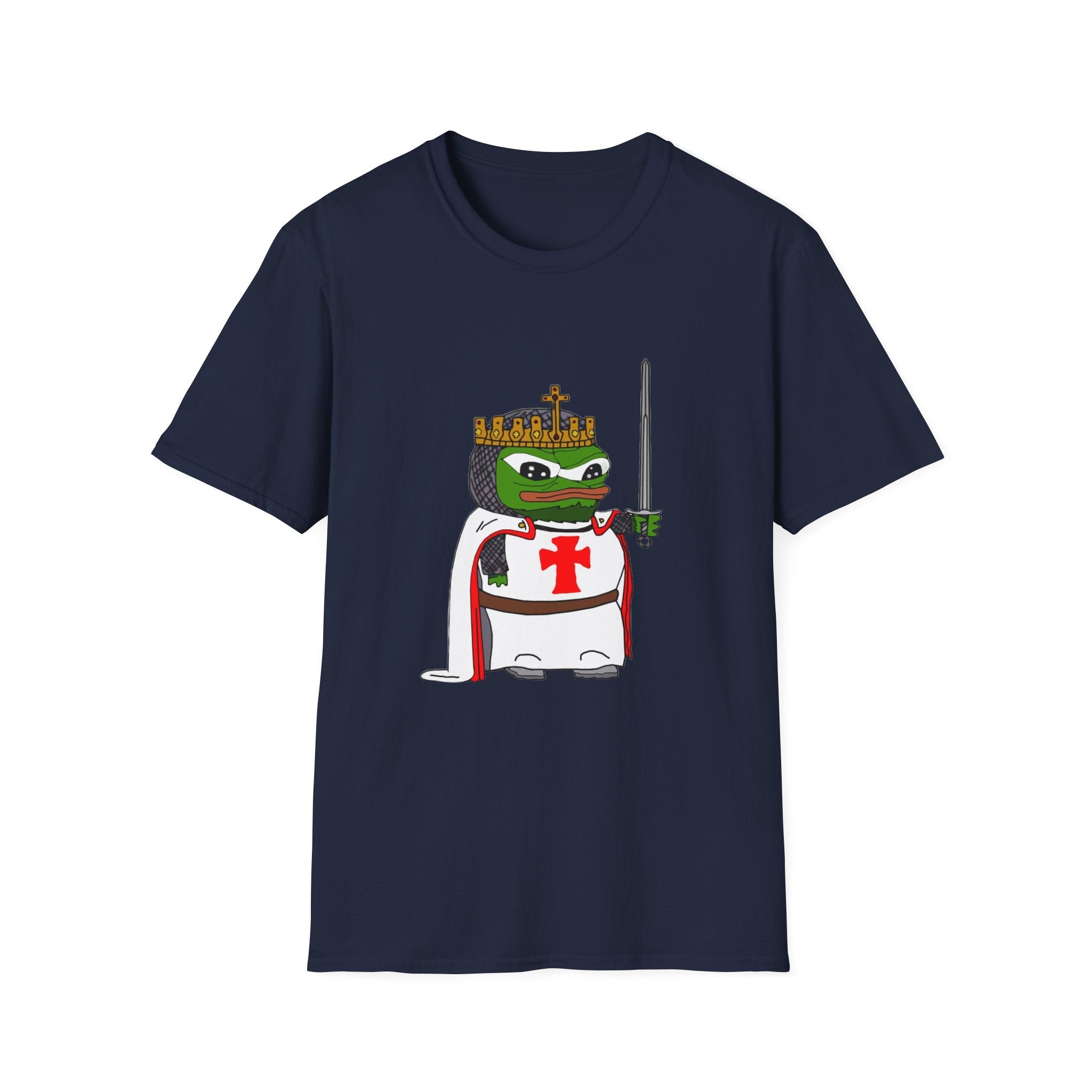Crusader Pepe God Wills It Meme T-Shirt - Deus Vult Knight - 4LibertyShop.com