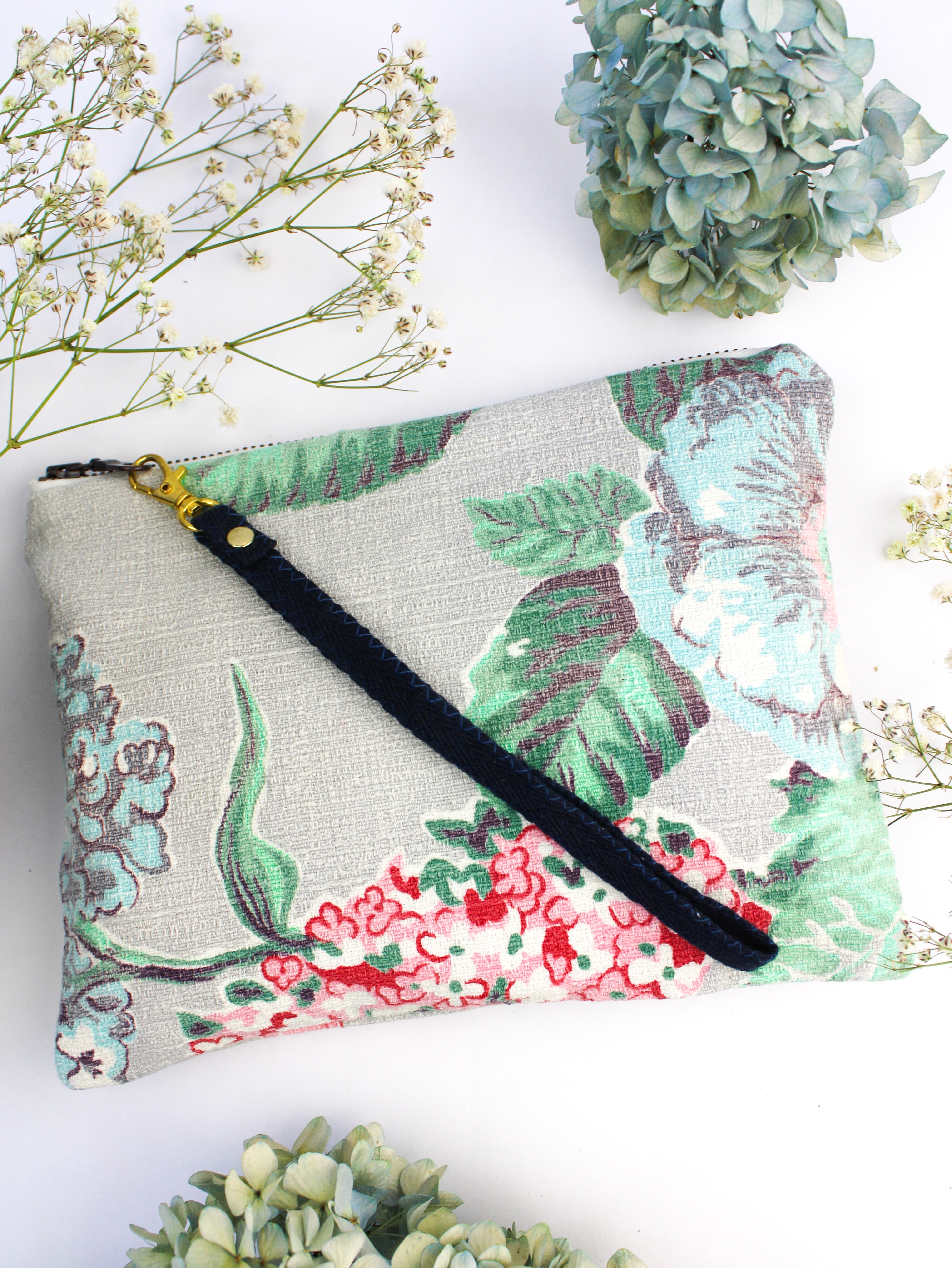 Misty Garden Wristlet Purse
