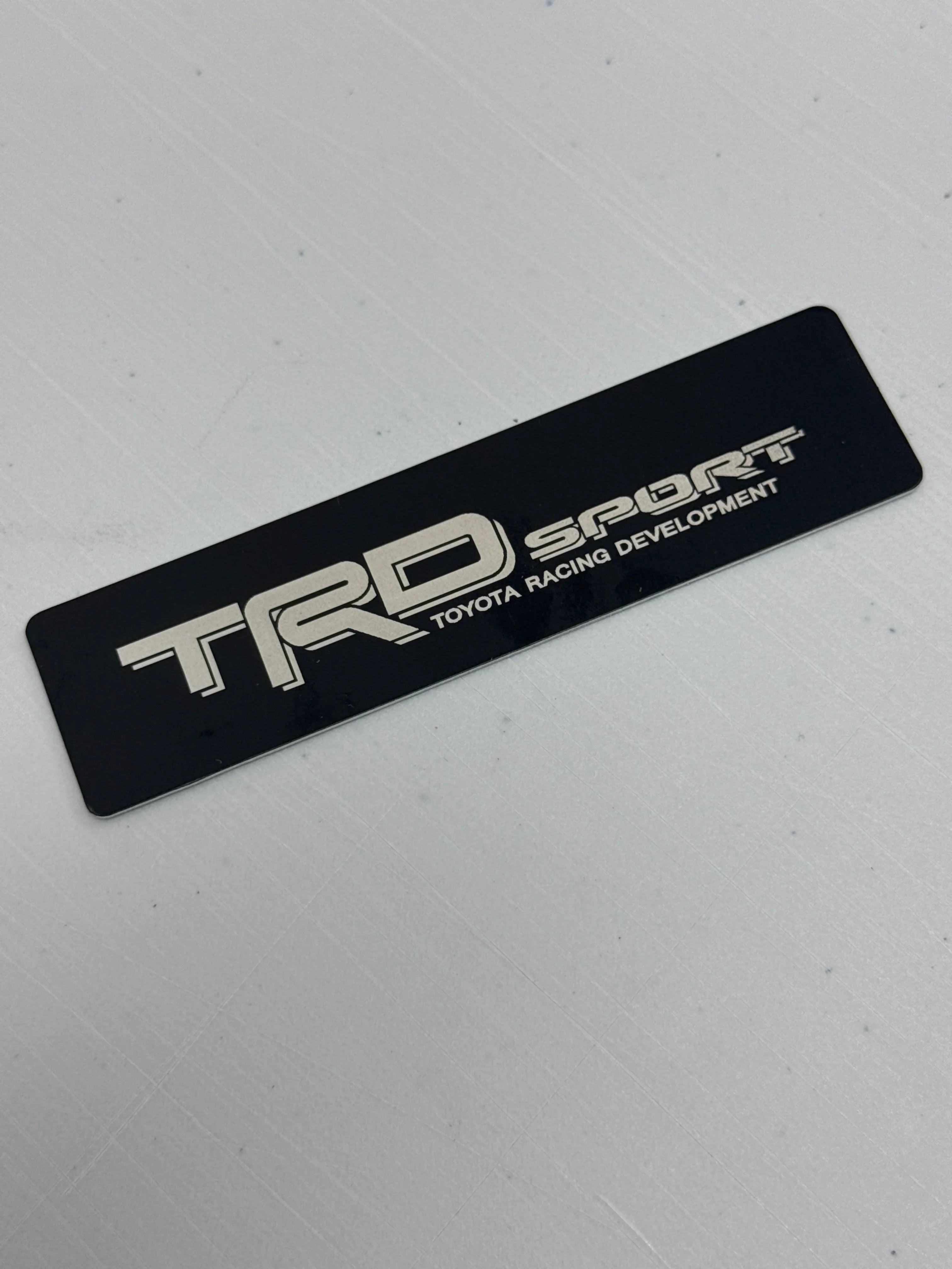 "TRD Sport" Weathertech Floor Mat Logo (Etched Acrylic) - Universal