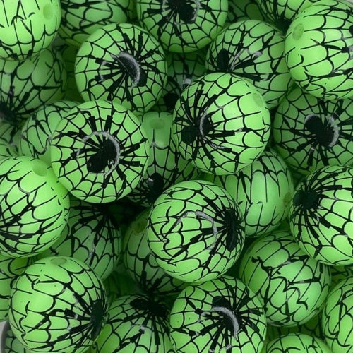 P550 SPIDER WEB GREEN GLOW 15MM PRINT (1ct)