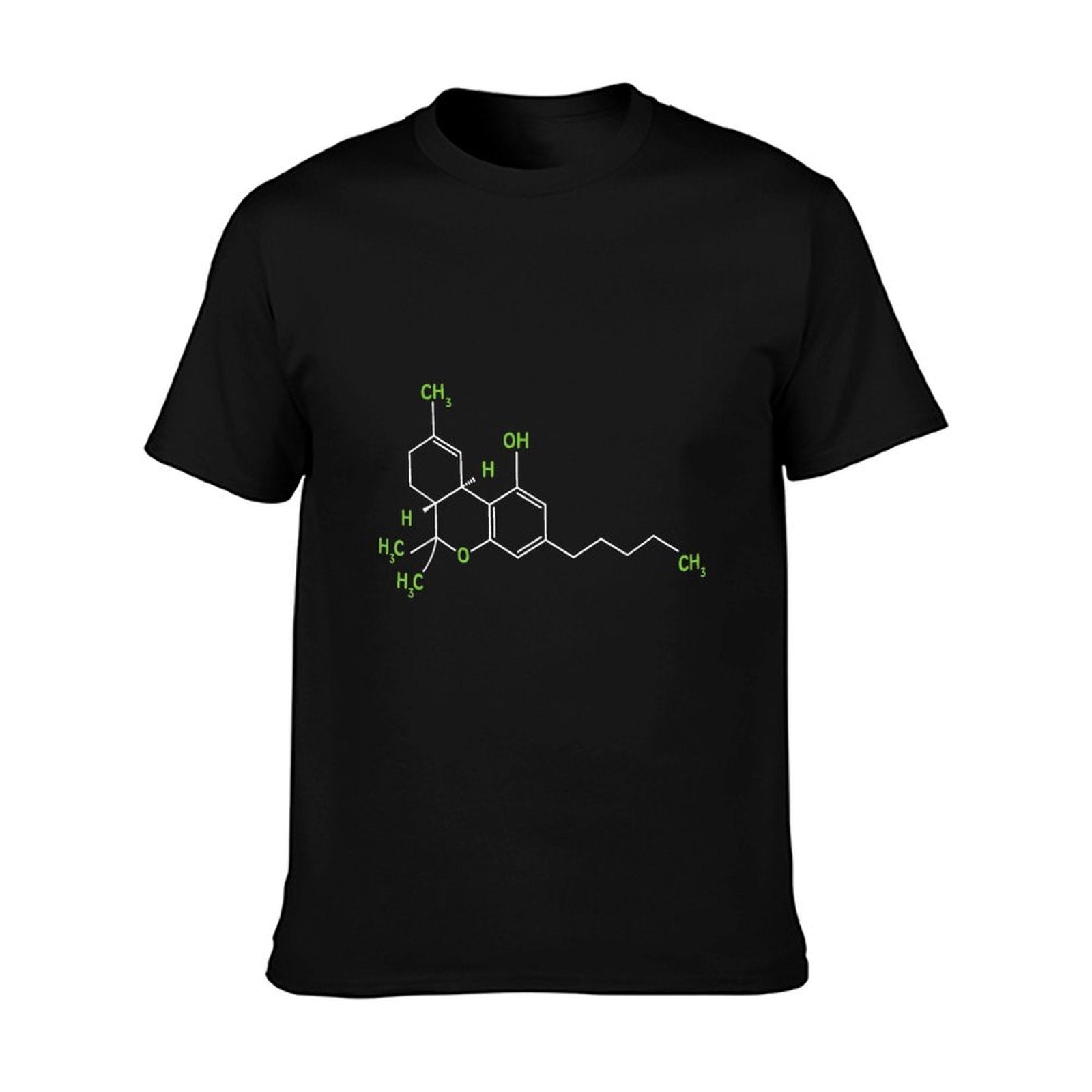 Cannabis Weed Pot Molecule THC Marijuana Stoner Gift T-Shirt