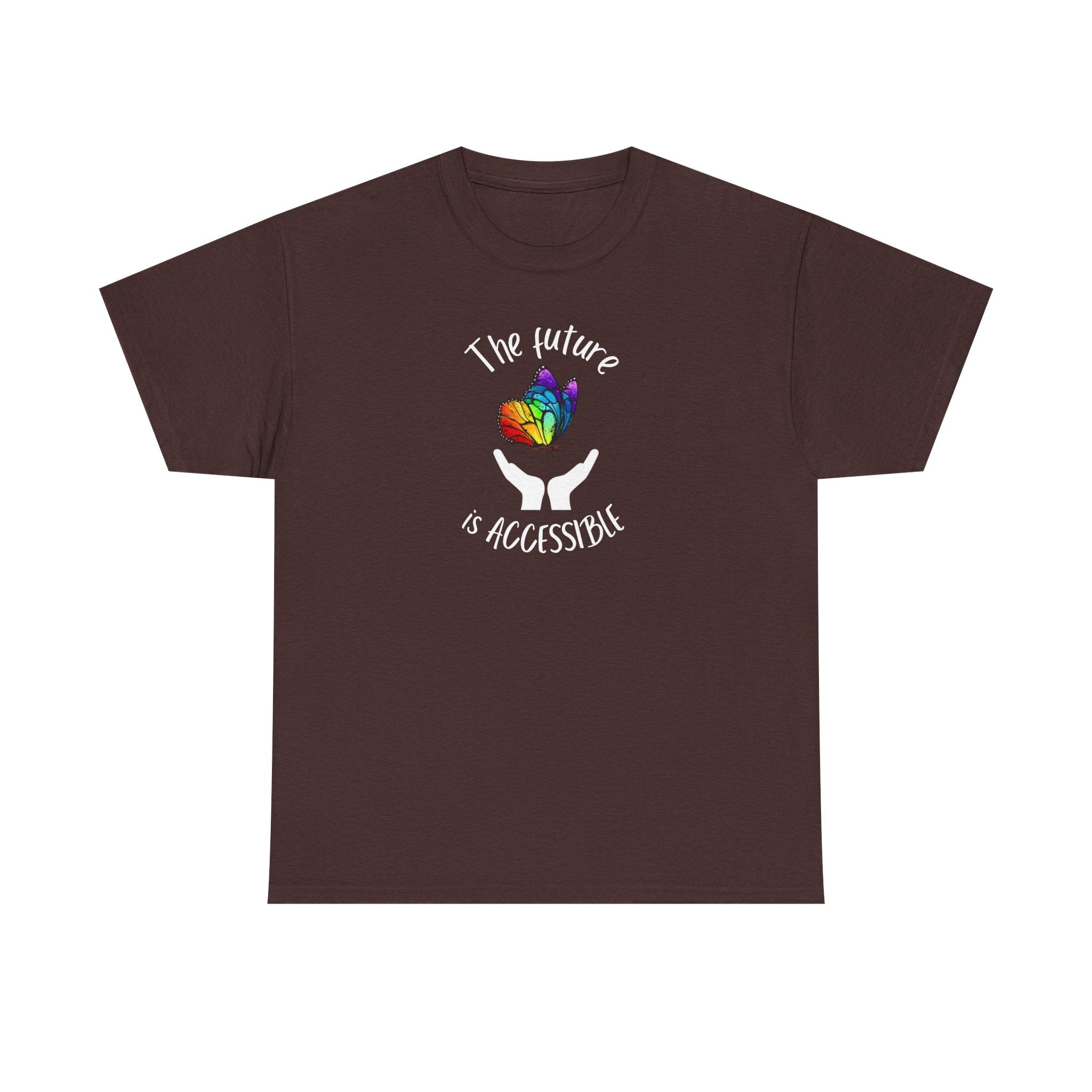 The future is accessible Rainbow Butterfly Tee