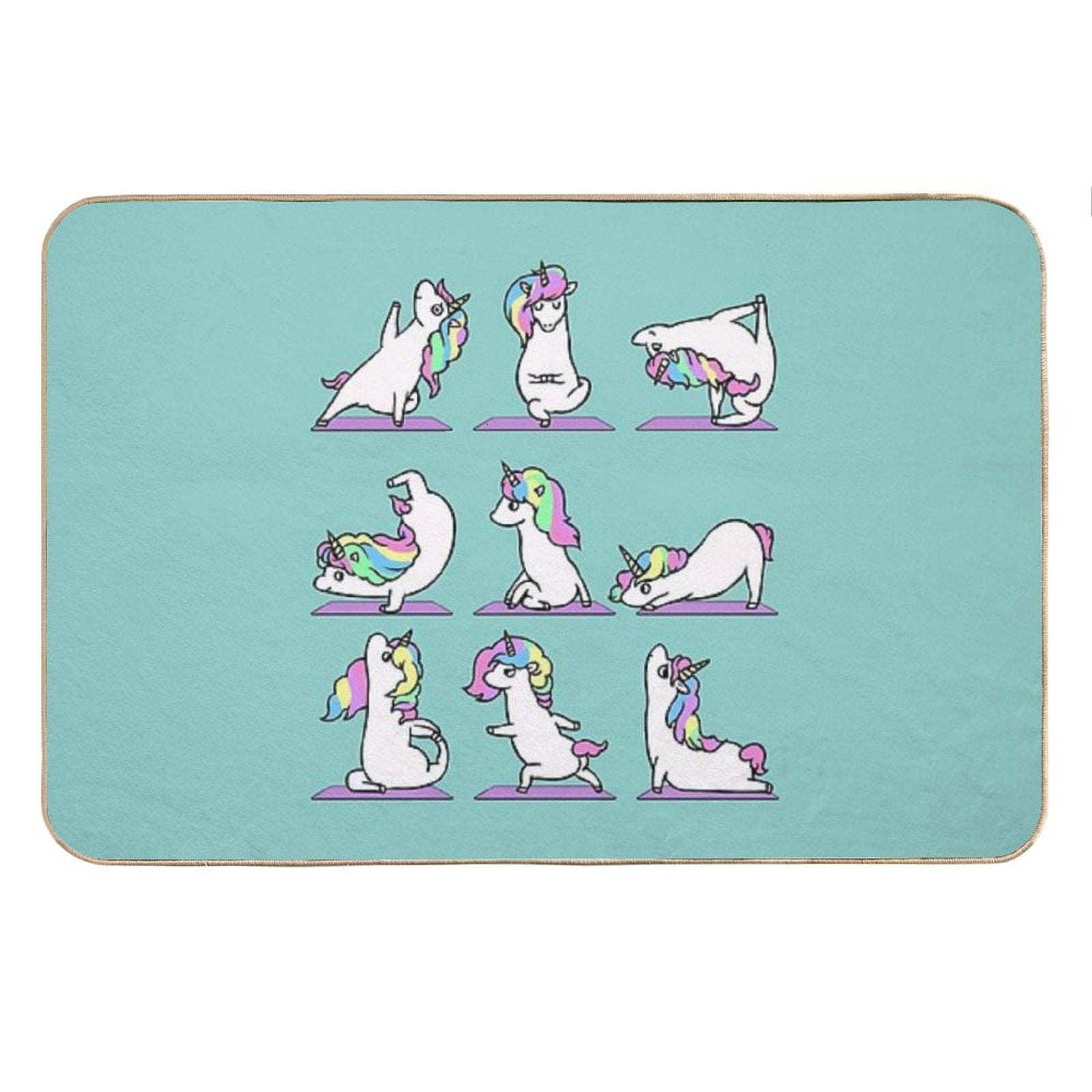 Unicorn Yoga Bath Mat