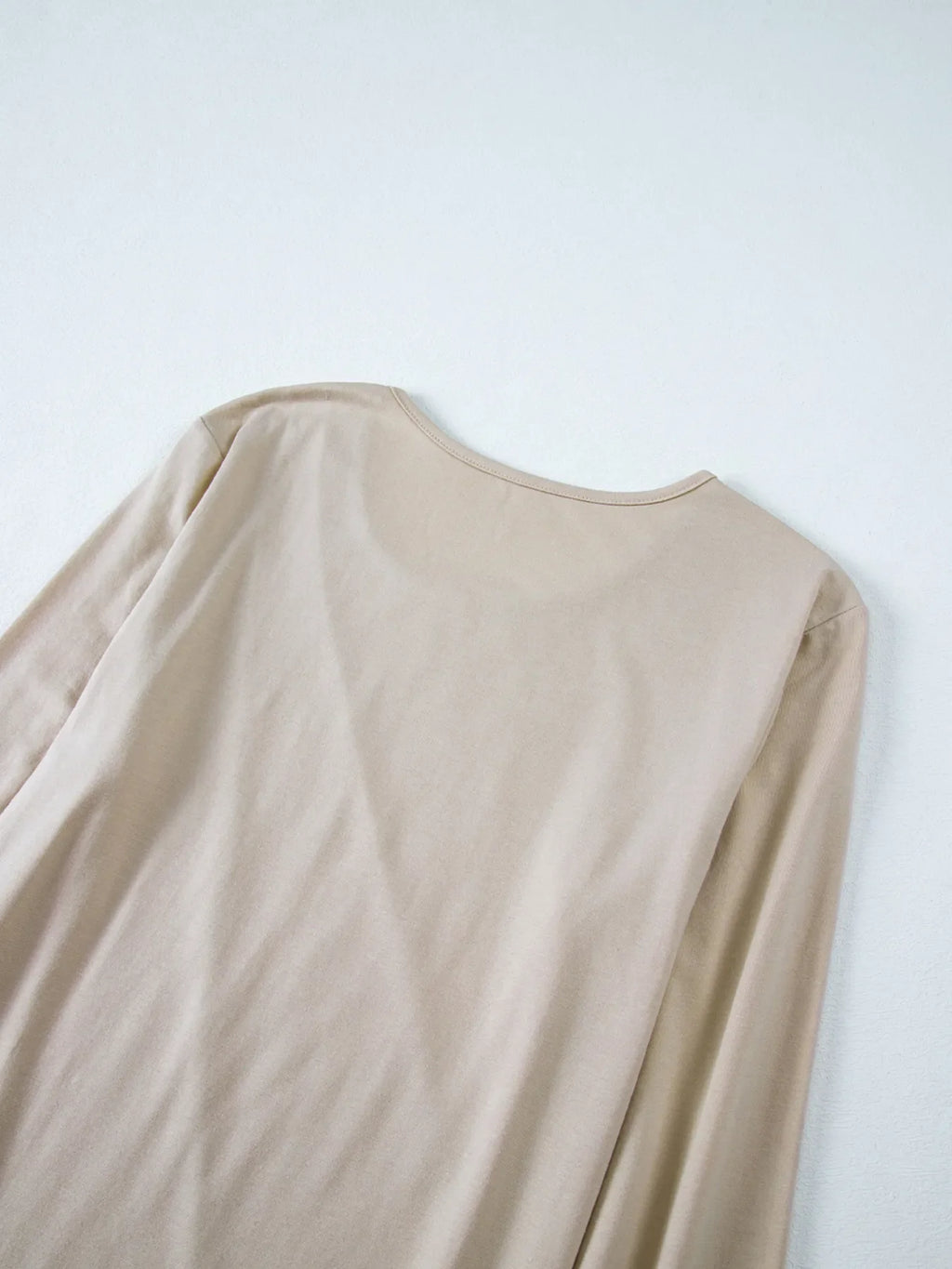 Asymmetric Seam Detail Long Sleeve Top for Women Casual
