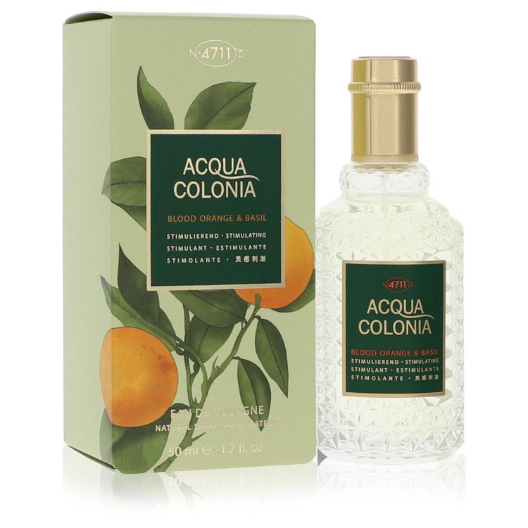 4711 Acqua Colonia Blood Orange &amp;amp; Basil by 4711 Eau De Cologne Spray (Unisex) 1.7 oz for Women
