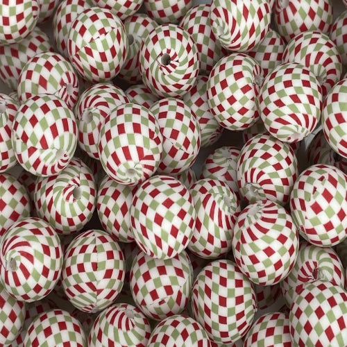 P601 CHRISTMAS PLAID 15MM PRINT (1ct)