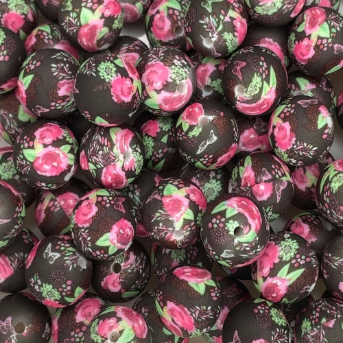 P611 DEEP FLORAL 15MM PRINT (1ct)