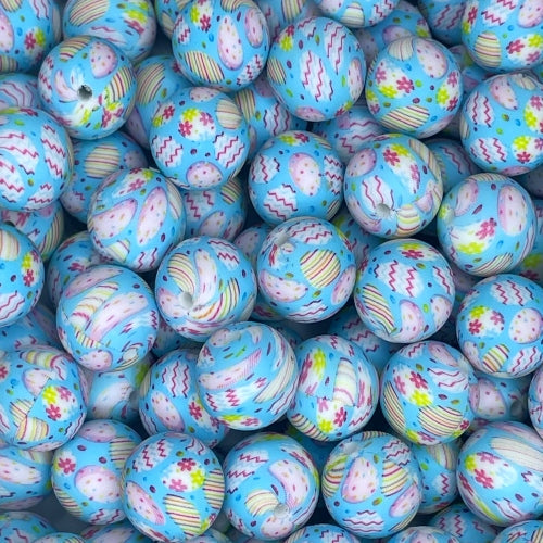 P638 BLUE EASTER EGG 15MM PRINT (1ct)