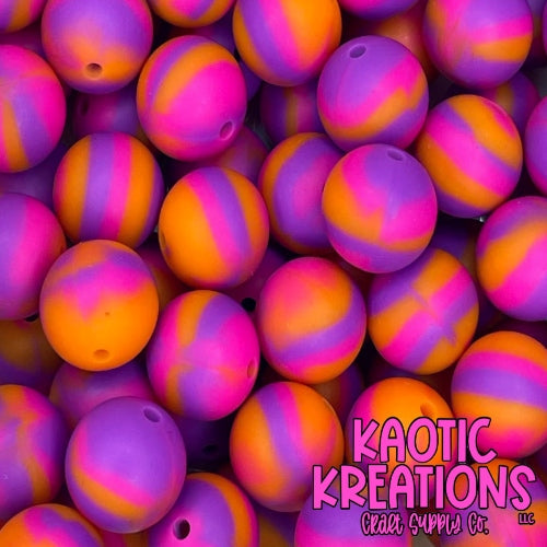 15MM ORANGE/PINK/PURPLE SWIRL (1ct)