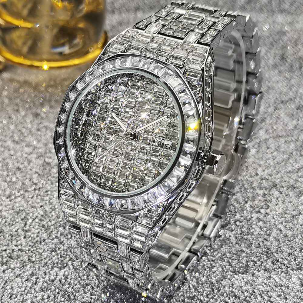 Men&amp;#39;s Hip Hop Watch - Quartz Casual Round Sports Timepiece