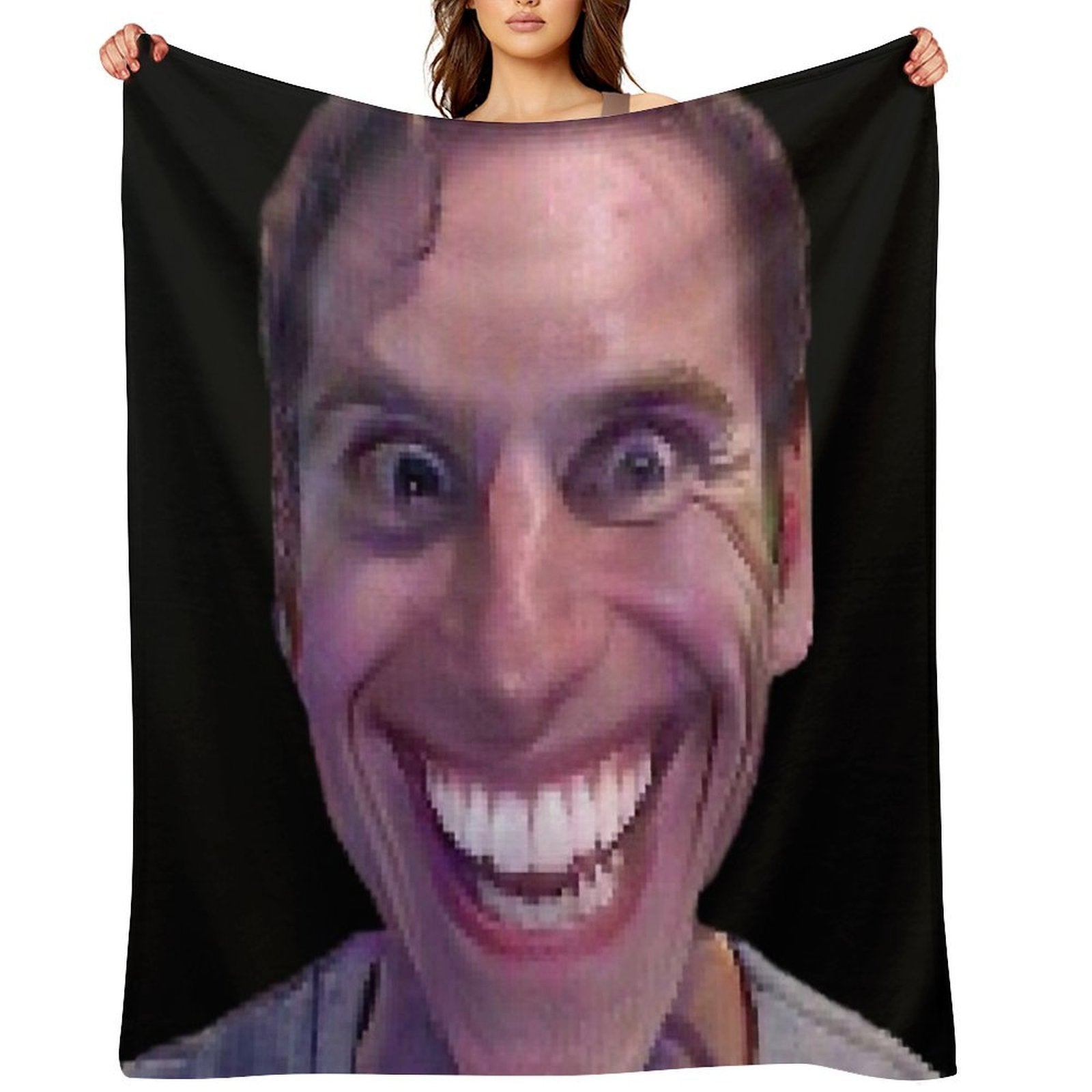 SUS OMEGASUS OMG SUSGUY FACE!!! Throw Blanket