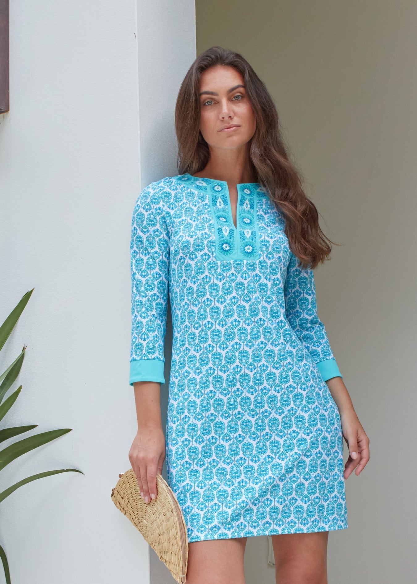 ROSEBAY EMBROIDERED TUNIC DRESS