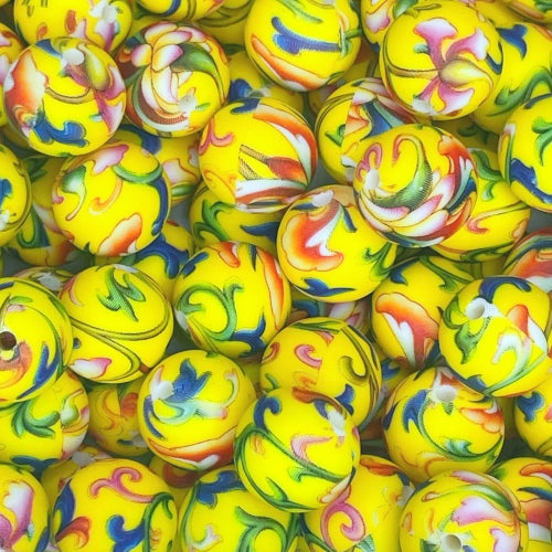 P667 BOLD FLORAL 15MM PRINT (1ct)