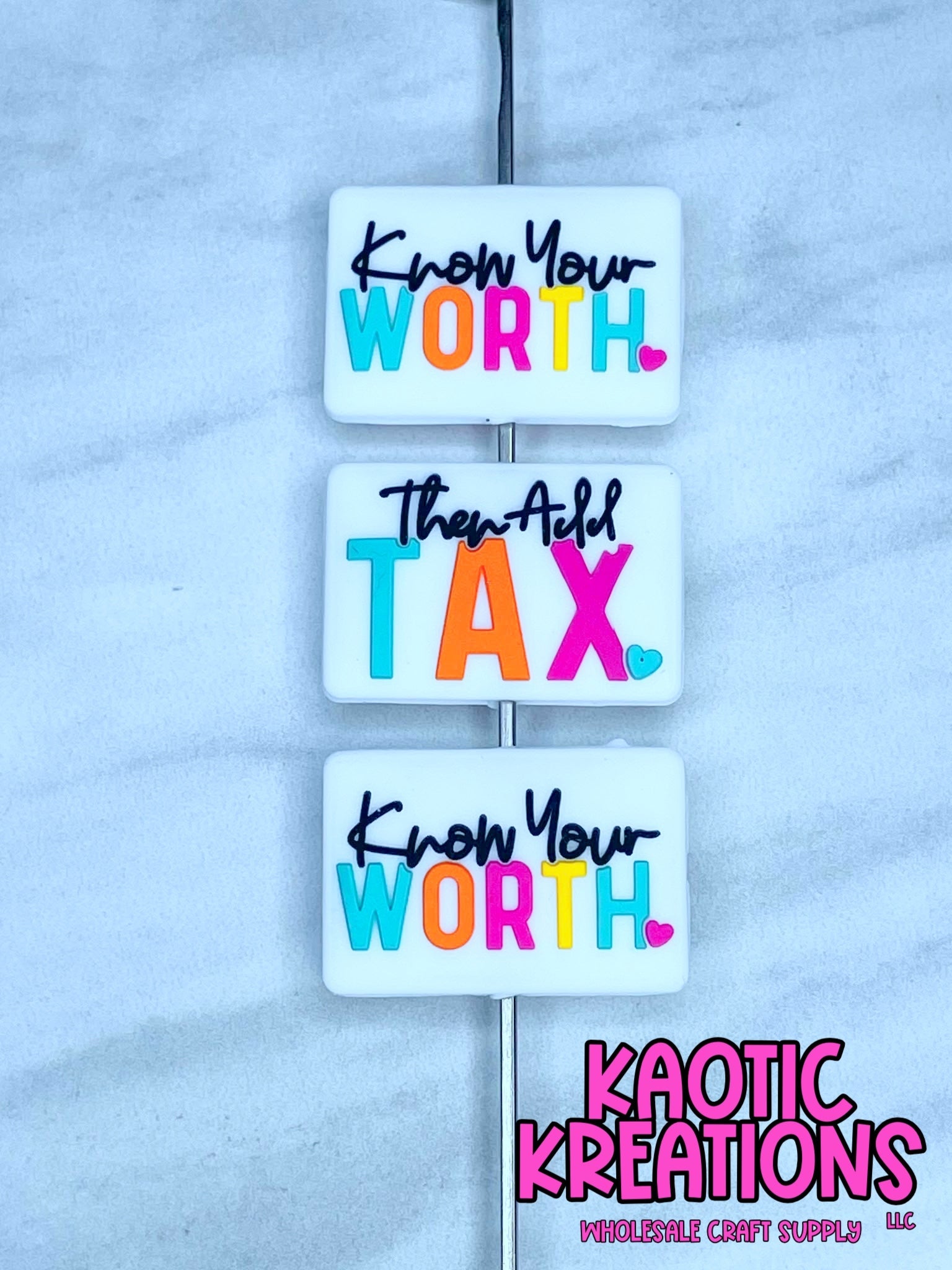 KNOW YOUR WORTH SILICONE FOCAL D274 (1ct)