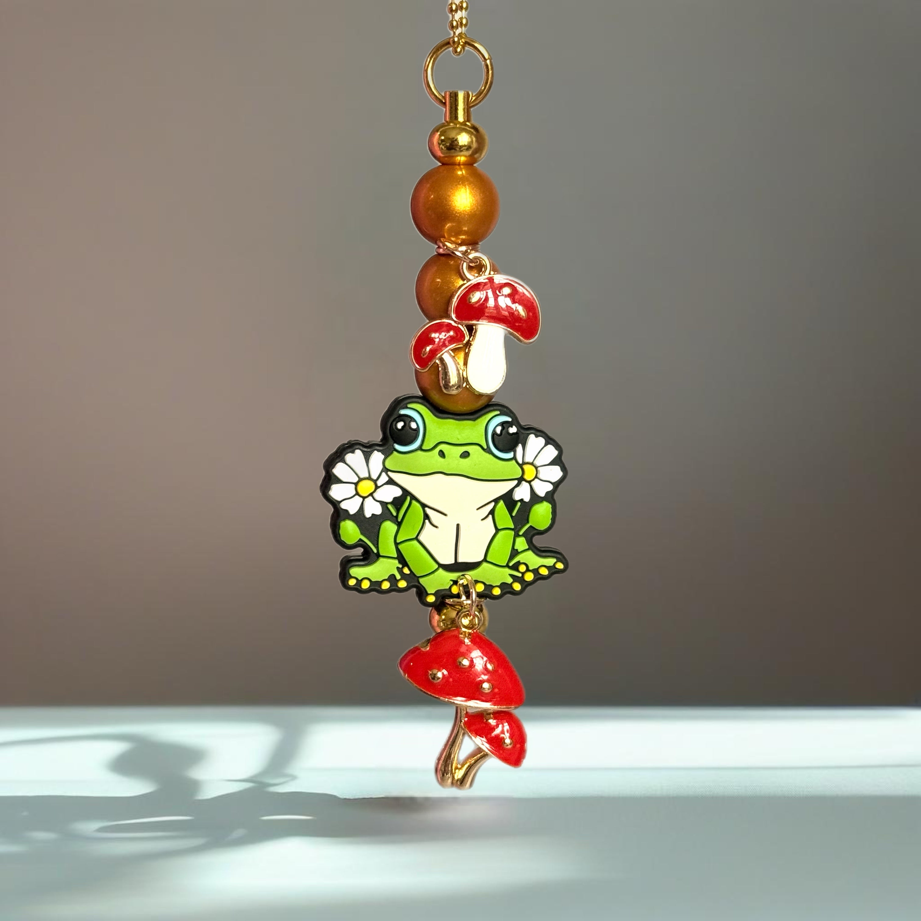 Cottagecore Frog Bar Charm - Tumbler Handle Charm
