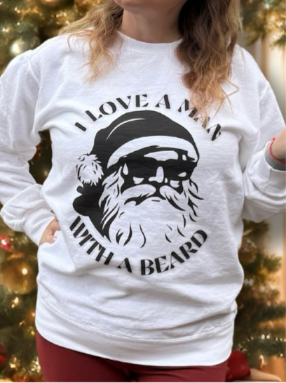Santa&amp;#39;s Beard Appreciation Society Christmas Sweatshirt