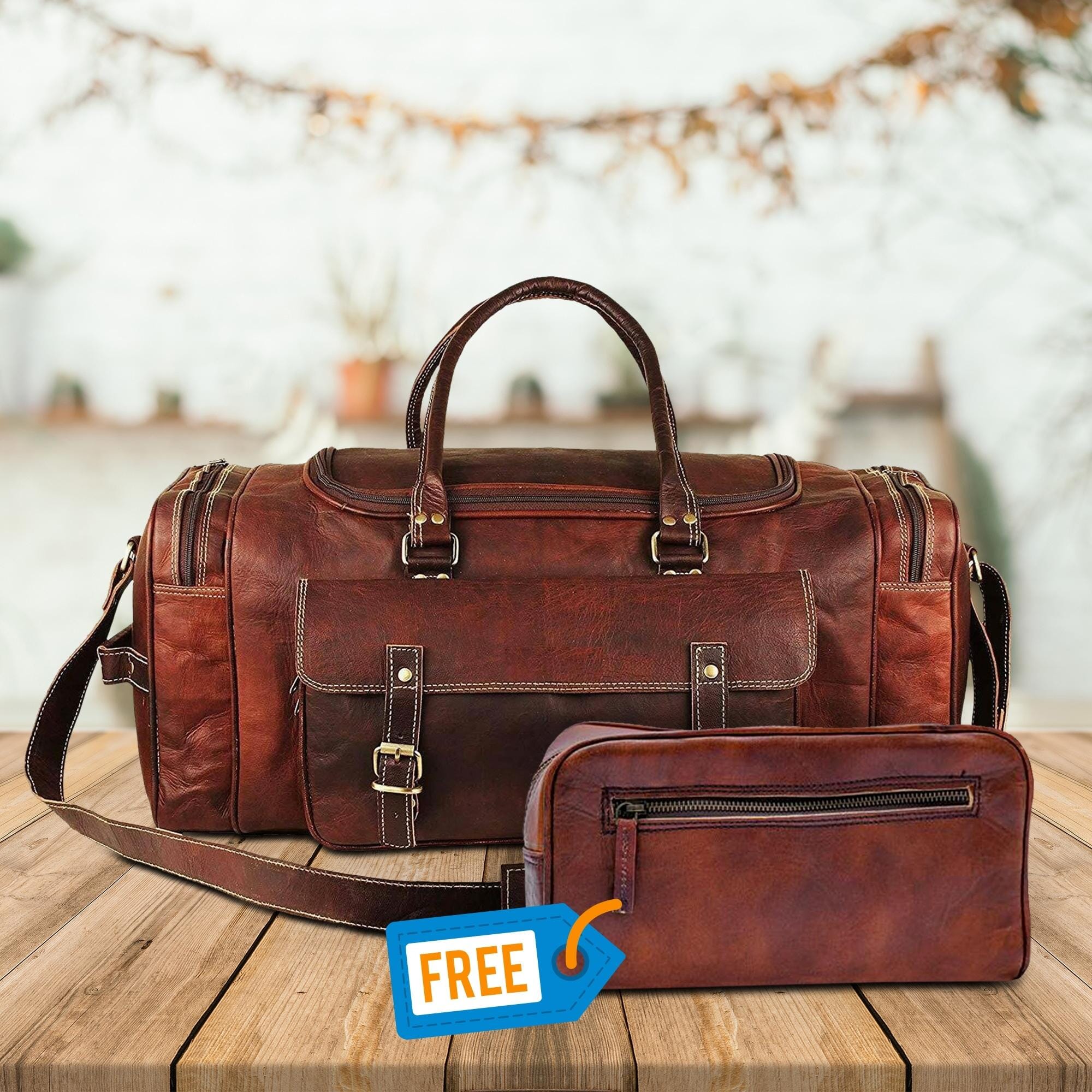 Traveler Weekender Duffle Bag + FREE Toiletry Bag (ZIPIFY)