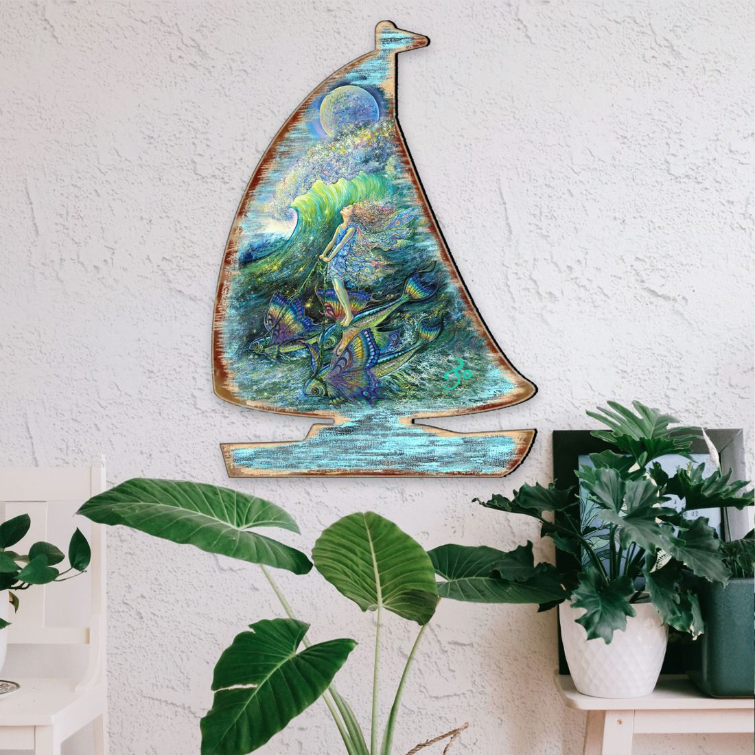 Surfers Dream Coastal Door Decor by Josephine Wall - Coastal Sea-Life Decor - 8472103H-JW