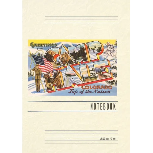 Vintage Lined Notebook Greetings from Camp Hale, Colorado - Paperback