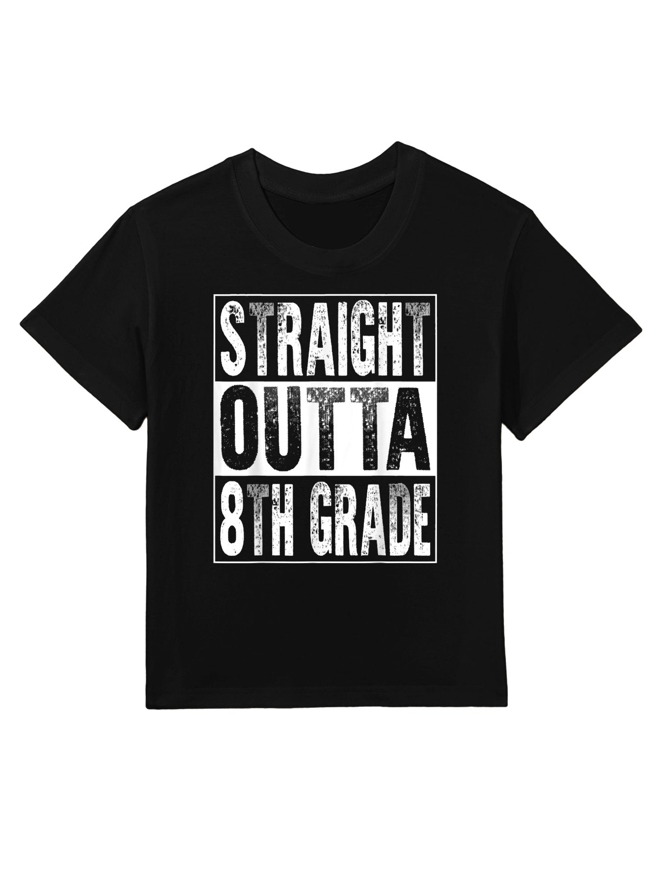 Straight Outta 8th Grade Graduate Eighth Grade Graduation Kids T-Shirt