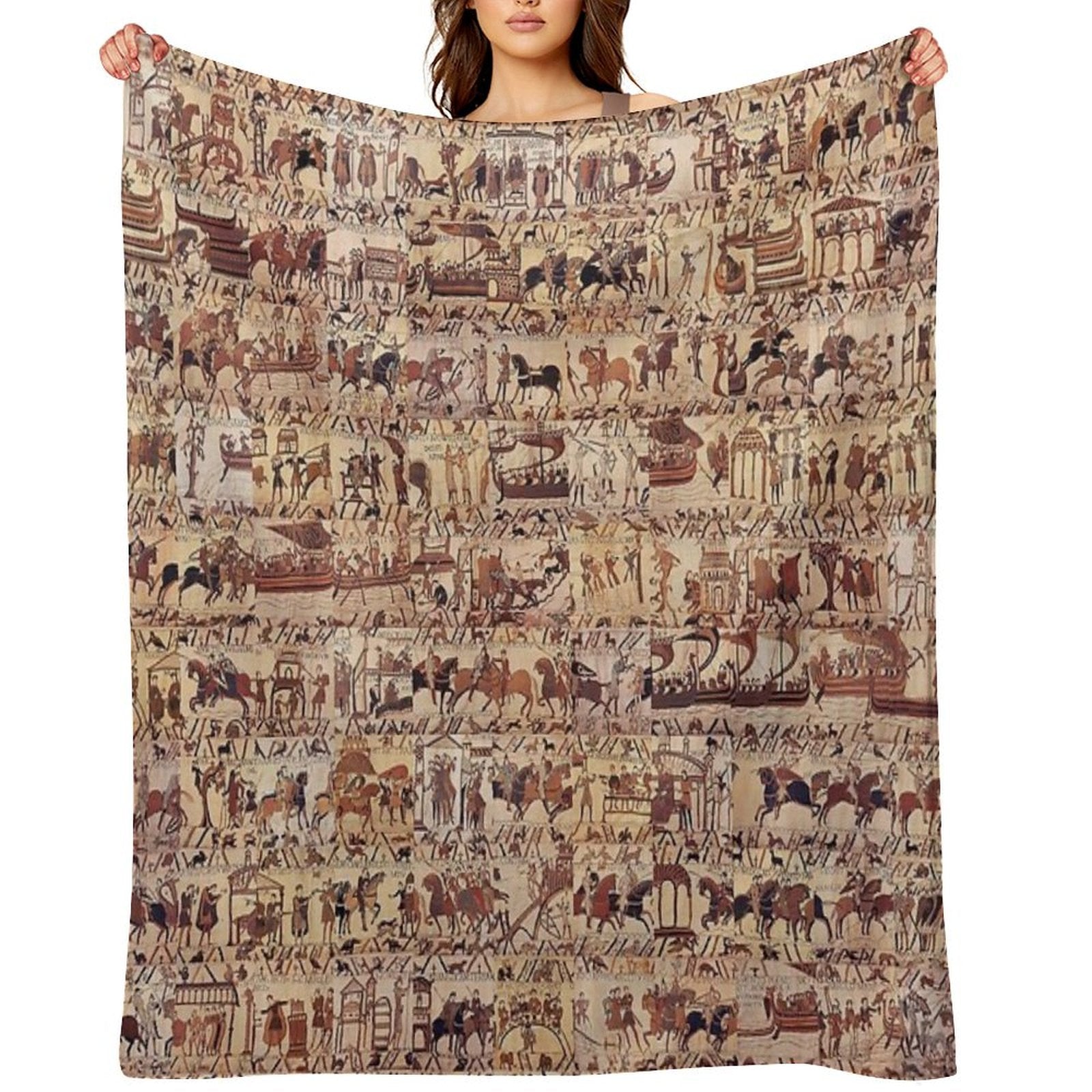 Bayeux Tapestry Throw Blanket