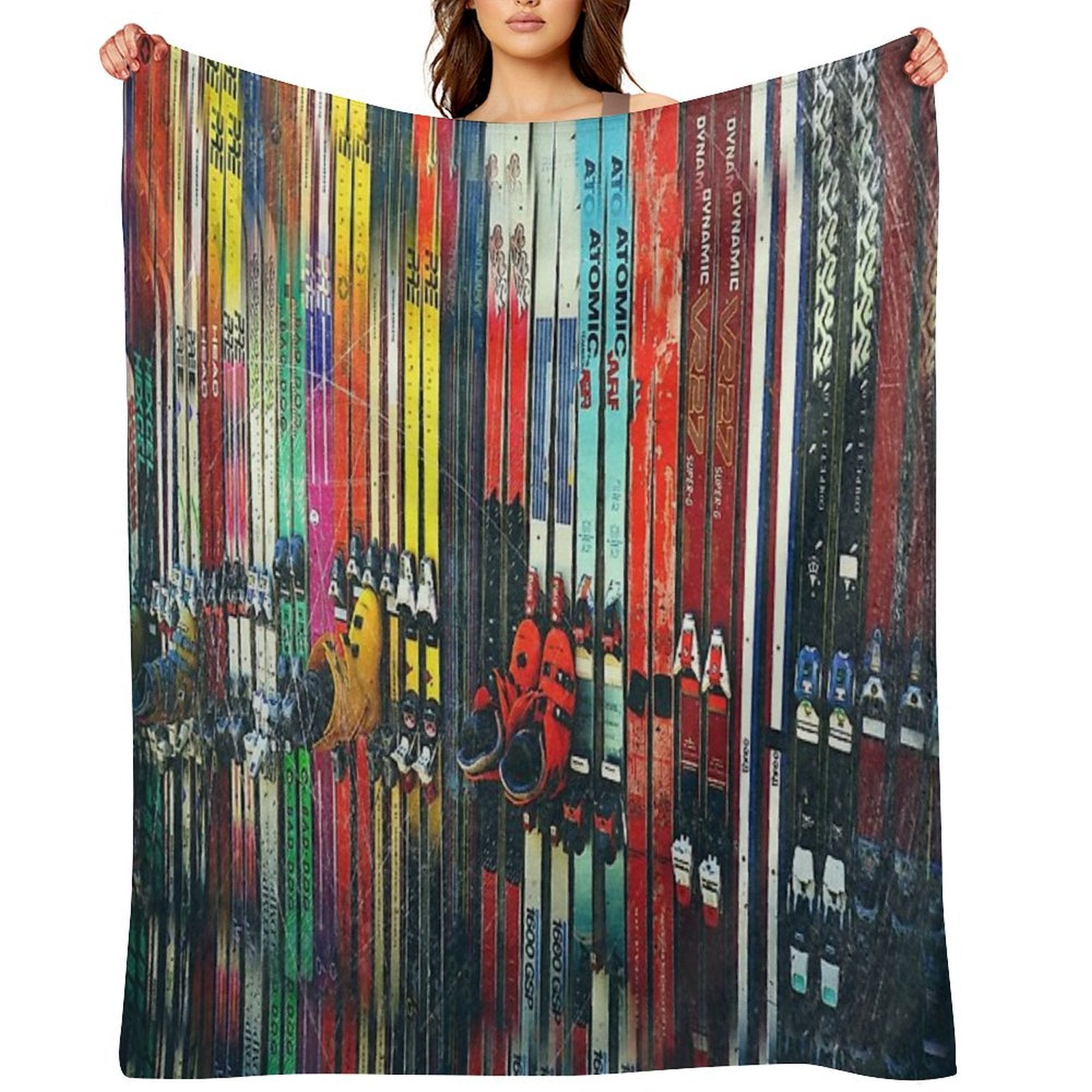 Ski Sun Valley Throw Blanket