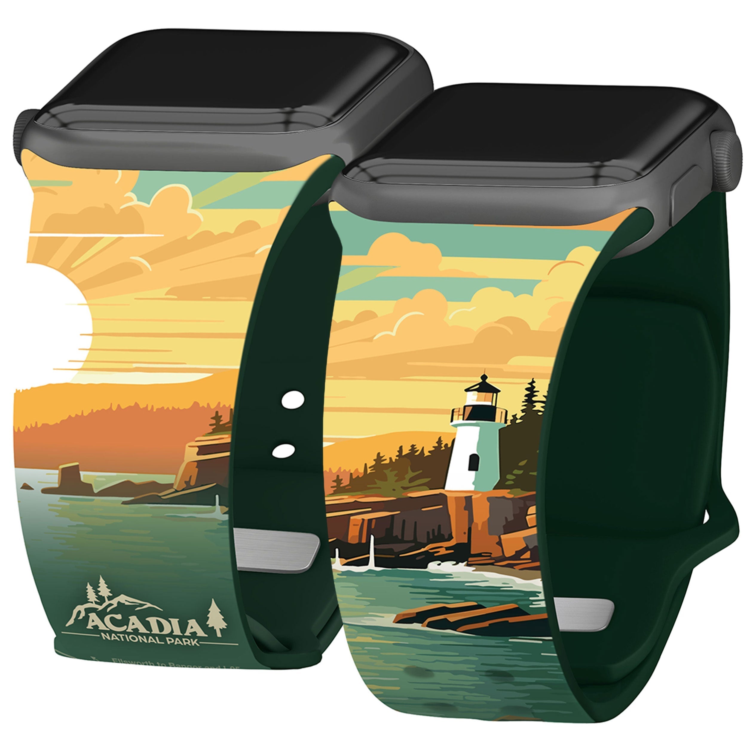 National Parks Acadia HD Apple Watch Band